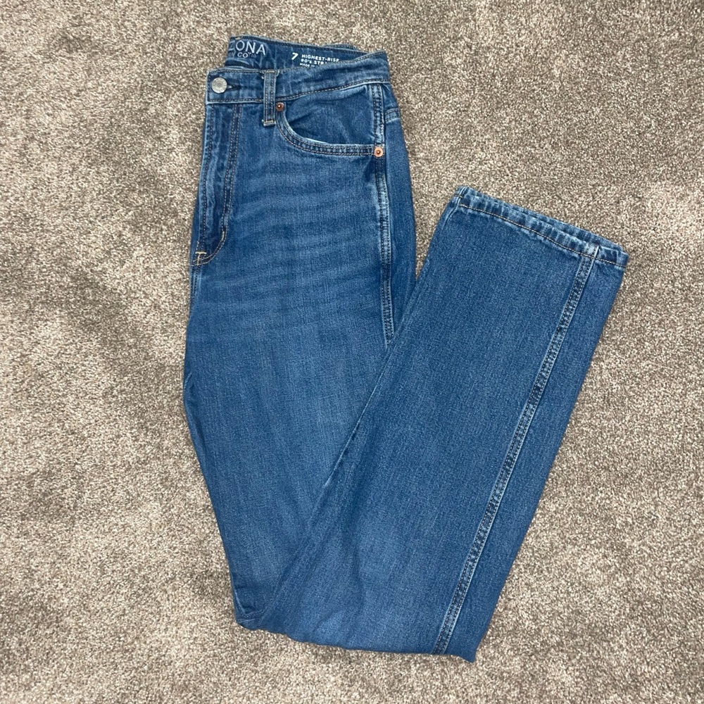 Arizona Jean Company Women's Blue Straight Leg Pants